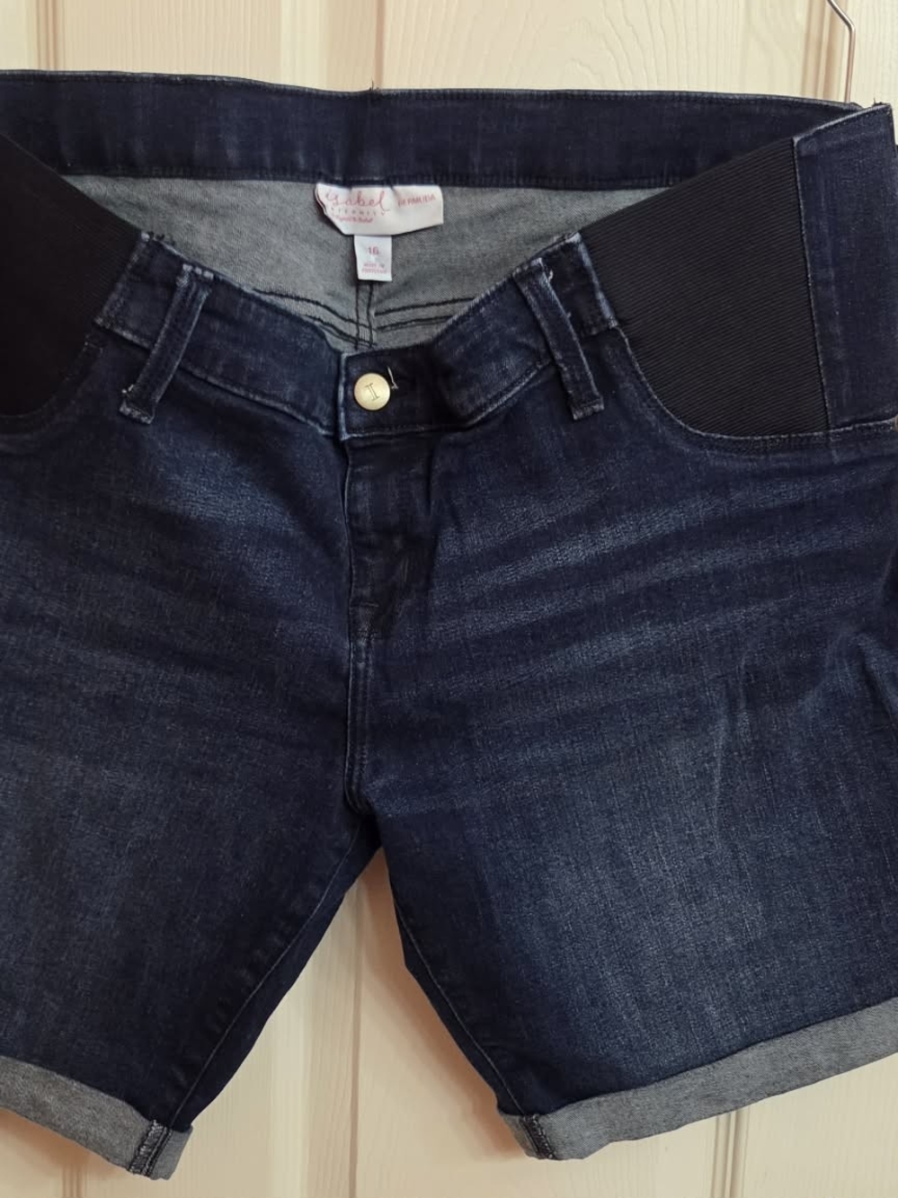 Isabel Maternity by Ingrid & Isabel Dark Blue Maternity Denim Shorts